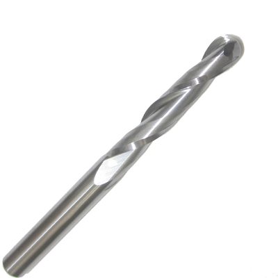 11.Two Sprial Flute Ball Nose BitsCutting Diameter 1 6mmCutting Length 4 52 Total Length 38 80mm