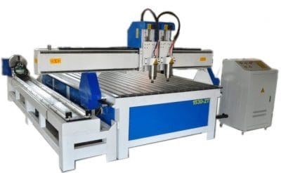 CNC Router Milling XJ1325-2T  สปิลเดิล 2 หัว & Rotary