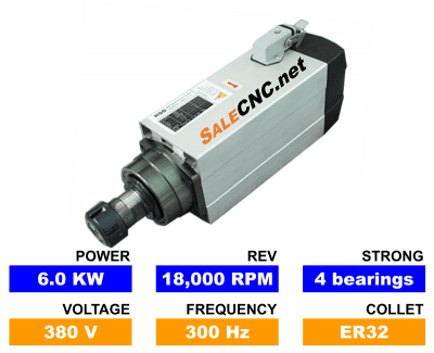 Square High Speed Spindle Air 6kw