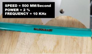 เลเซอร์แกะสลัก ซีโอทู CNC Engraving CO2 30W ดินสอ