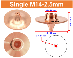 Single M14 2.5mm 1