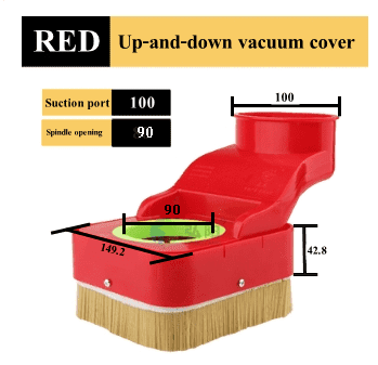 หัวดูดเครื่องดูดฝุ่น/ควันอุตสาหกรรม – Industrial vacuum cleaner/smoke nozzle suction port  100 Spindle opening  90